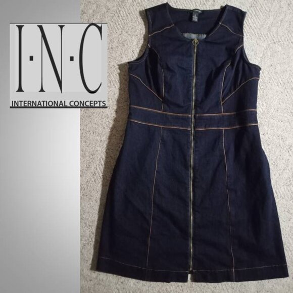 INC International Concepts Dresses & Skirts - INC International Concepts denim dress size 12